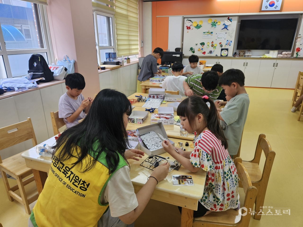 여름방학 '늘봄학교 대학생 봉사단' 운영 장면. ⓒ보령교육지원청