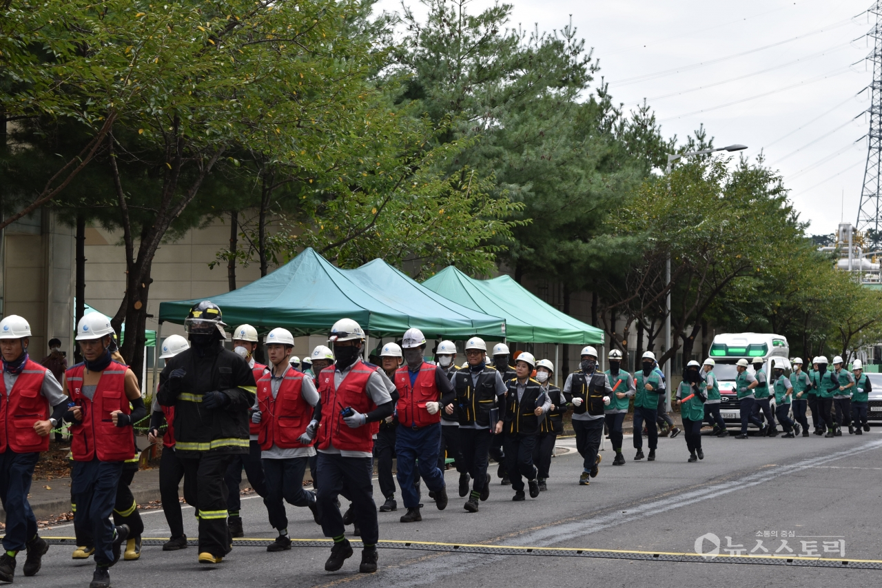 2024년 재단대비 상시훈련 장면. ⓒ한국중부발전