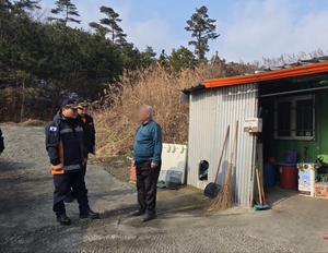 고광종 보령소방서장, 주거취약가구 화재 예방 지도 점검 실시